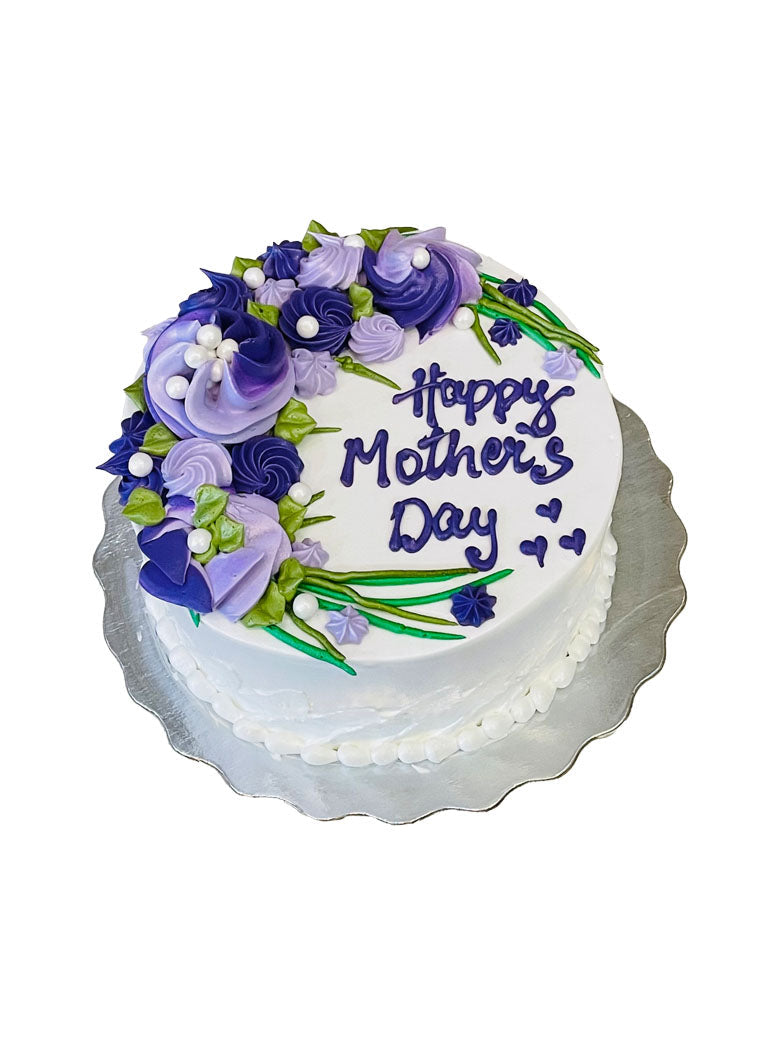 Purple Flower Mother's Day Cake