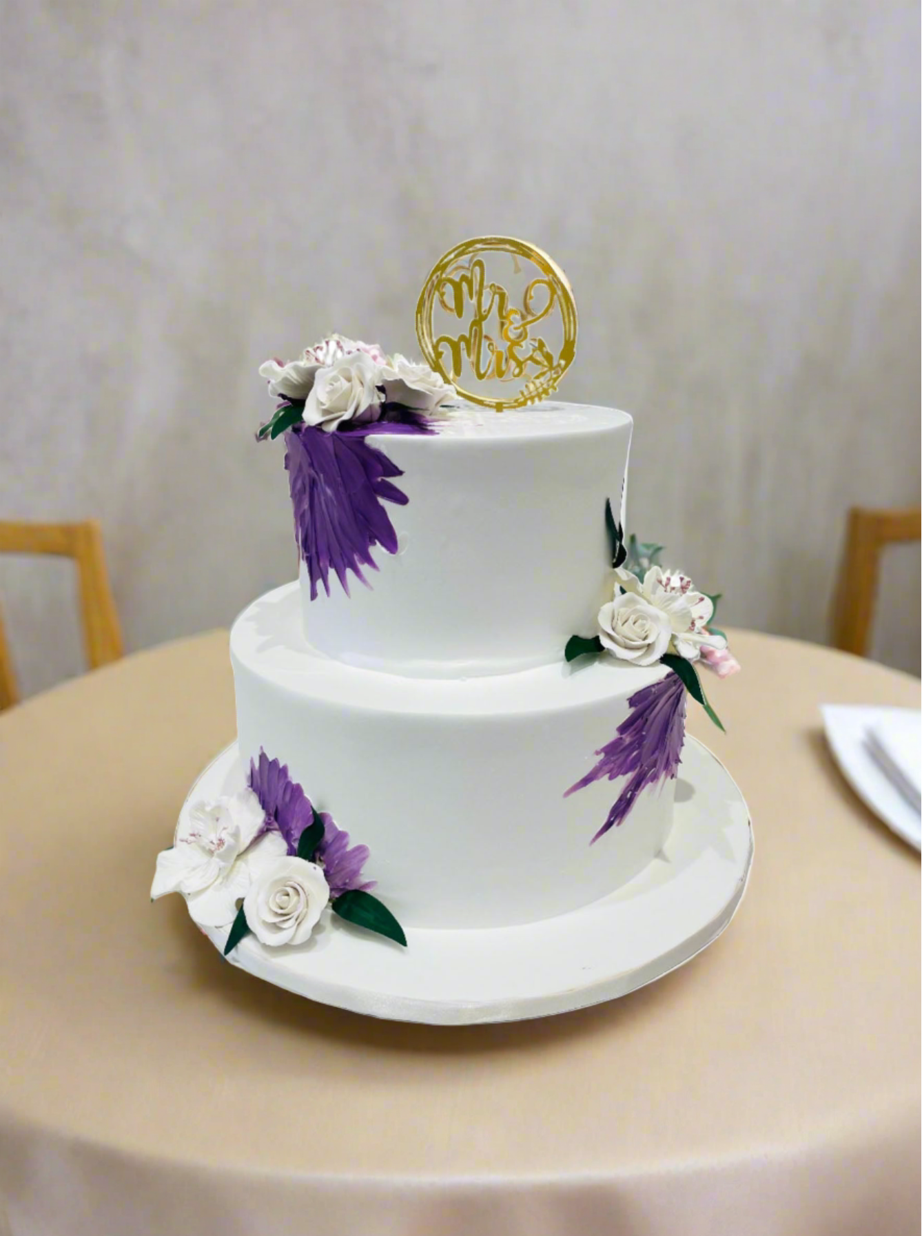 Purple Hues Wedding Cakes