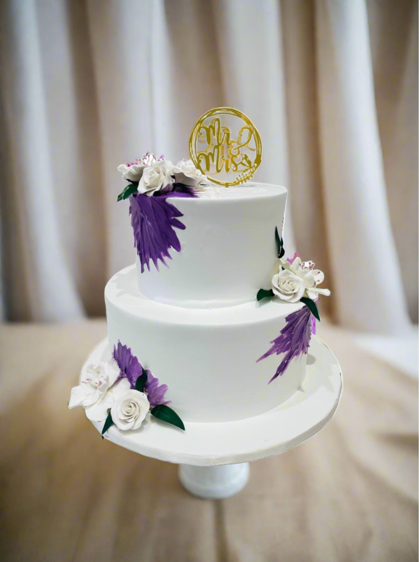 Purple Hues Wedding Cakes