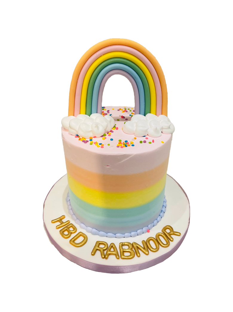 Rabnoor Rainbow Birthday Cake
