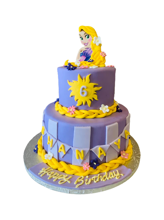 Rapunzel Princess Fondant Tiered Cake