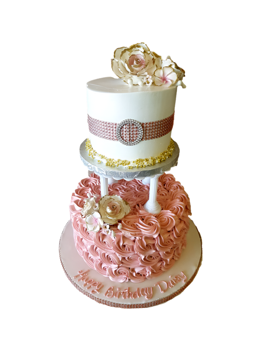 Rose Gold Tiered Cake