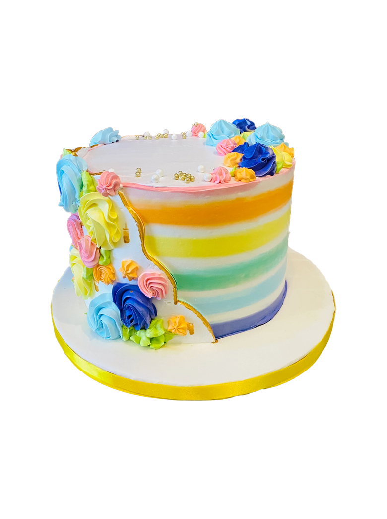 Rainbow Theme Cake