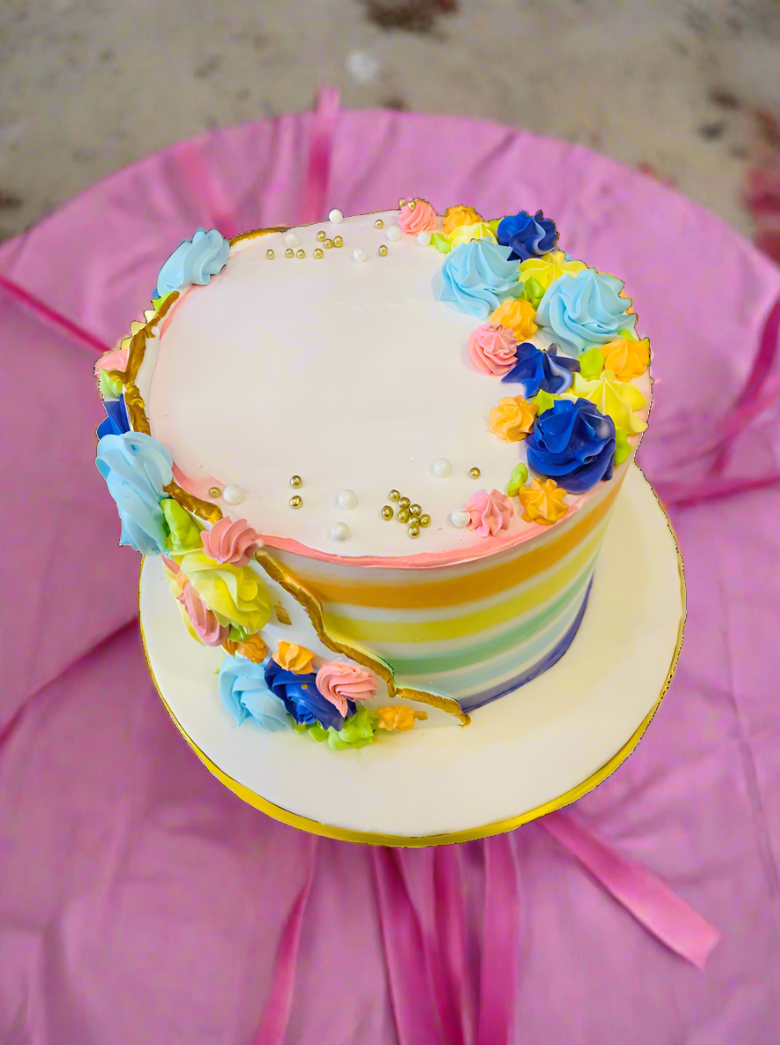 Rainbow Theme Cake