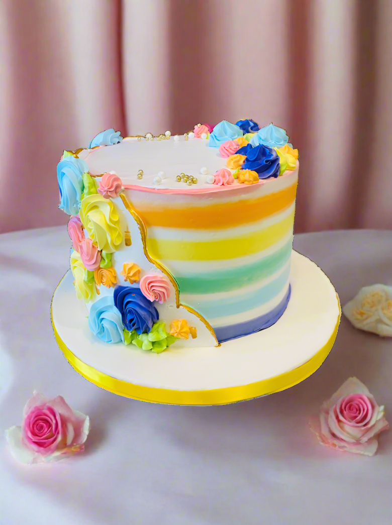 Rainbow Theme Cake