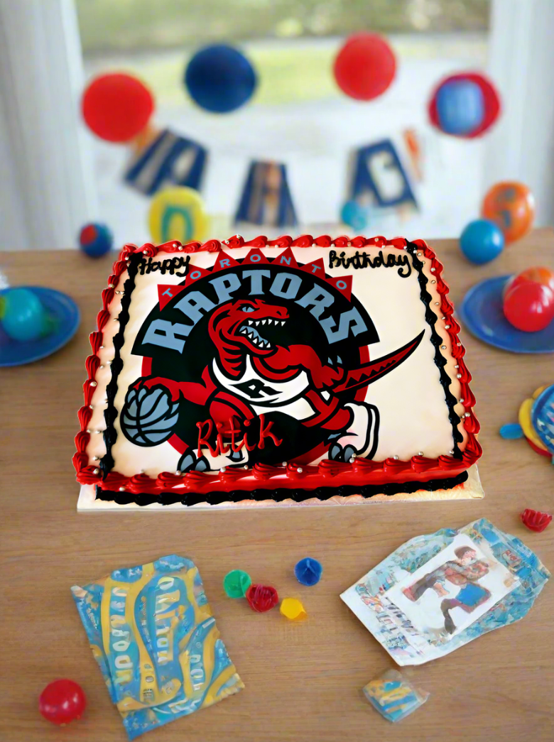 Raptors Photo Cake