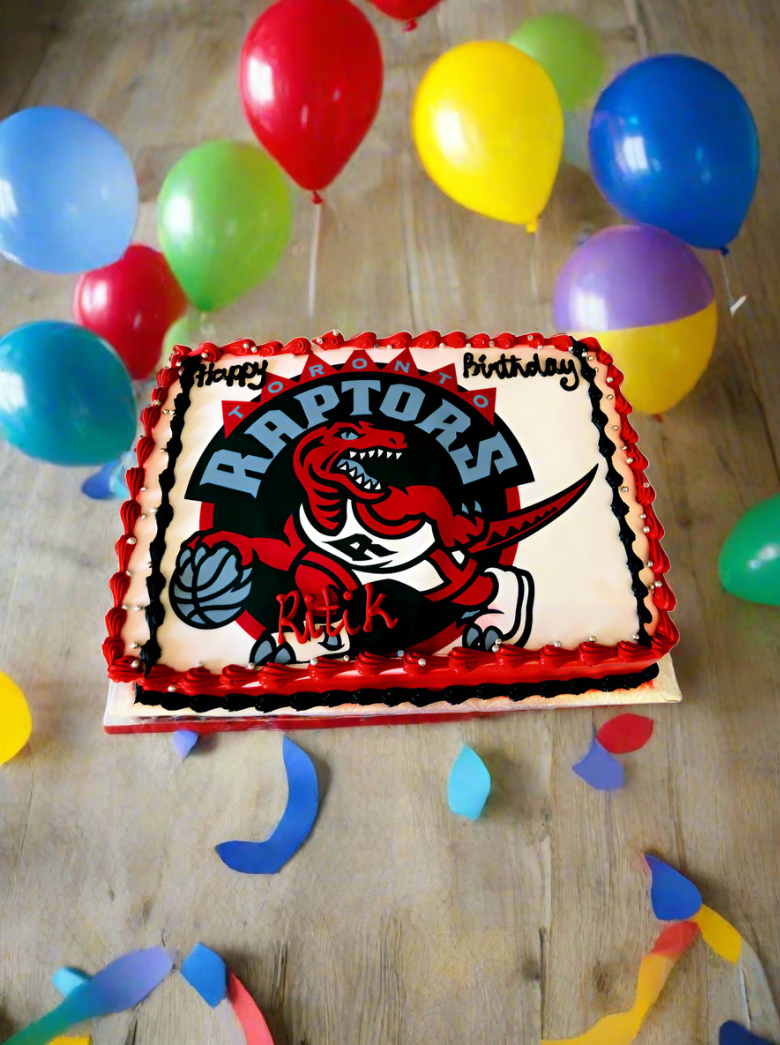 Raptors Photo Cake