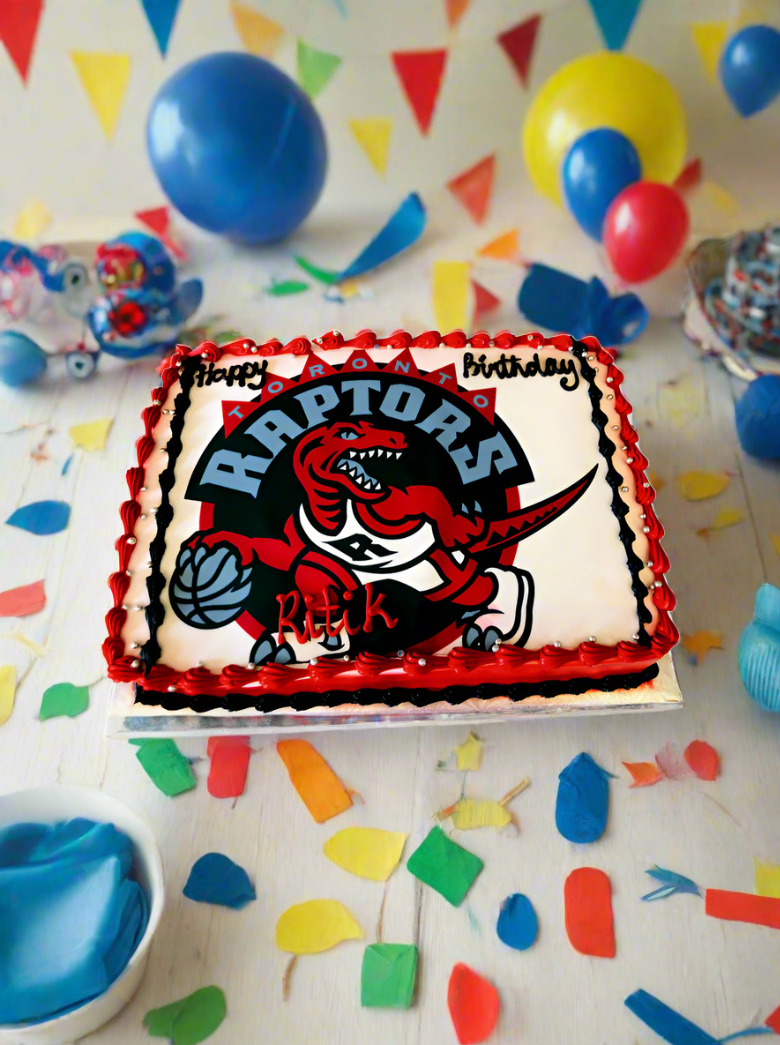 Raptors Photo Cake