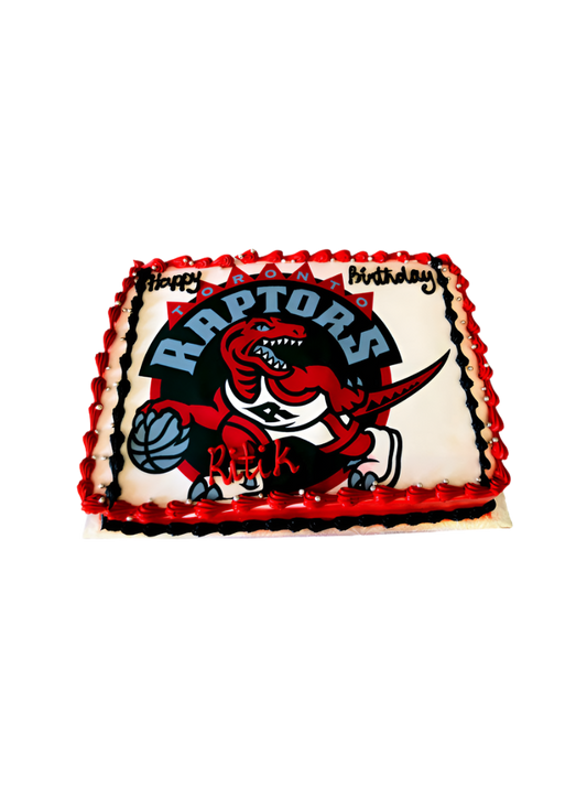 Raptors Photo Cake