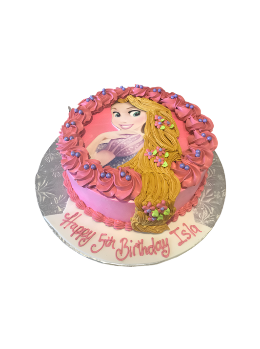 Rapunzel Photo Cake