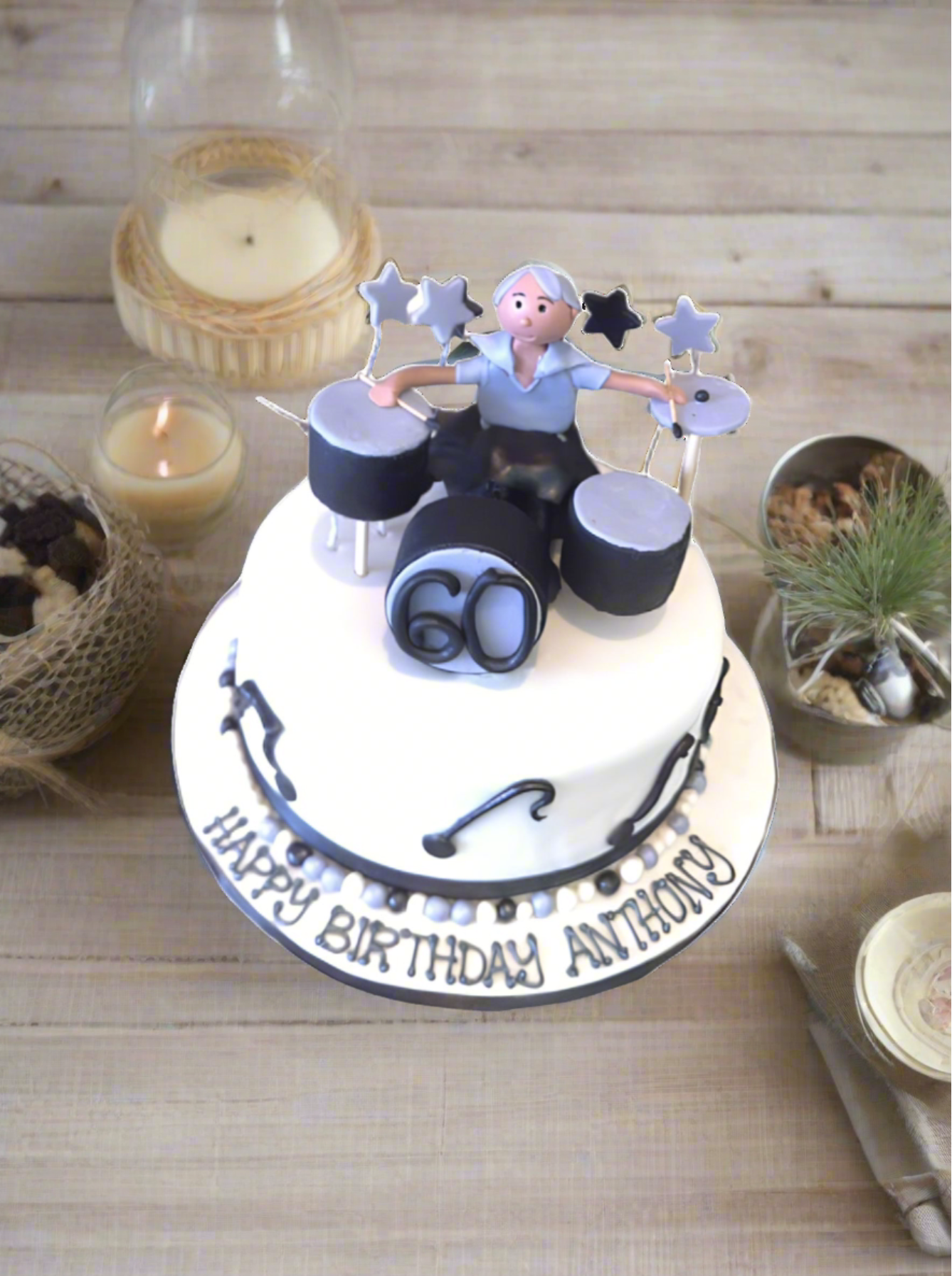 Rock Band Fondant Cake