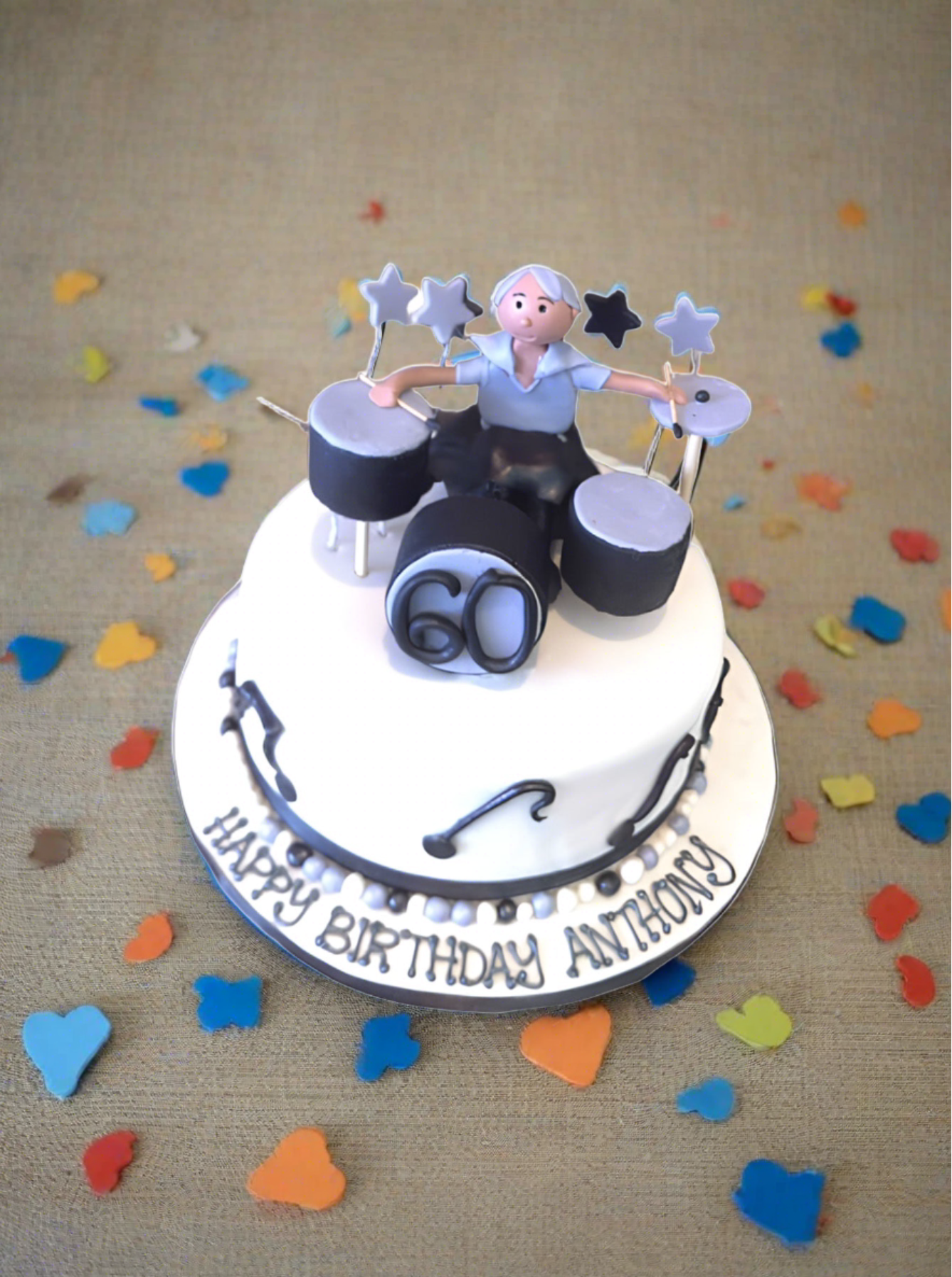 Rock Band Fondant Cake