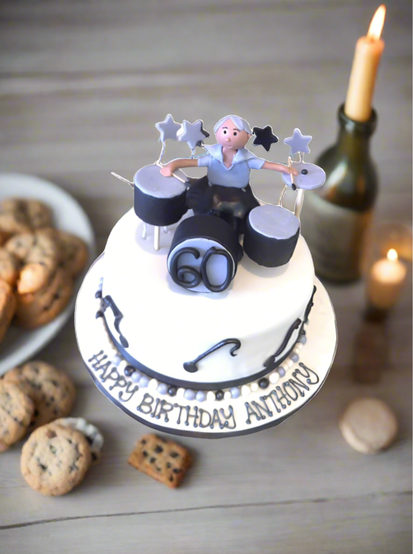 Rock Band Fondant Cake