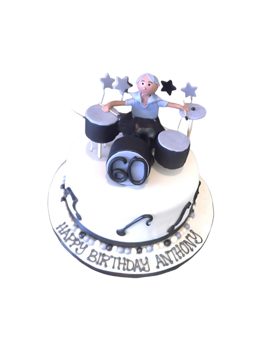Rock Band Fondant Cake