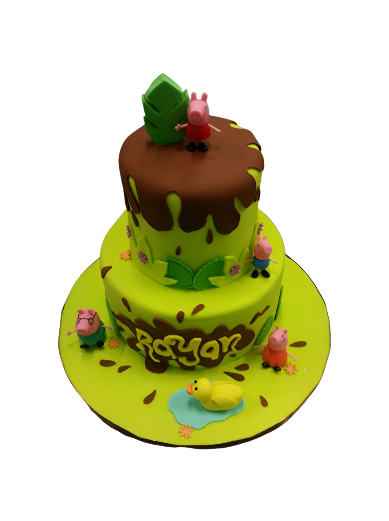 Royan Peppa Pig Fondant Cake