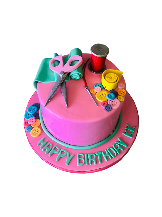 Sewing Fondant Cake