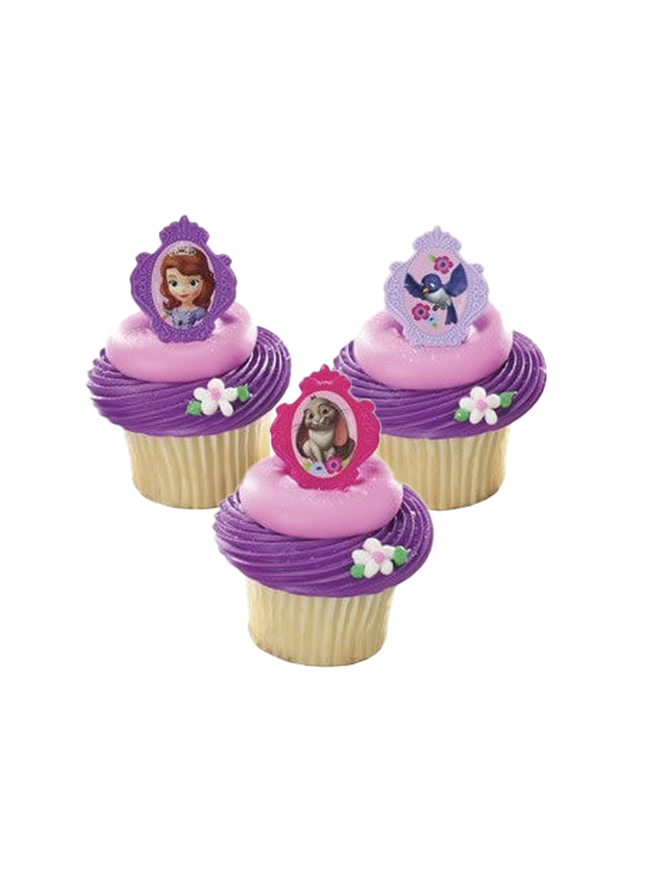 Sofia The First Ring Cupcakes - (Pack of 6)