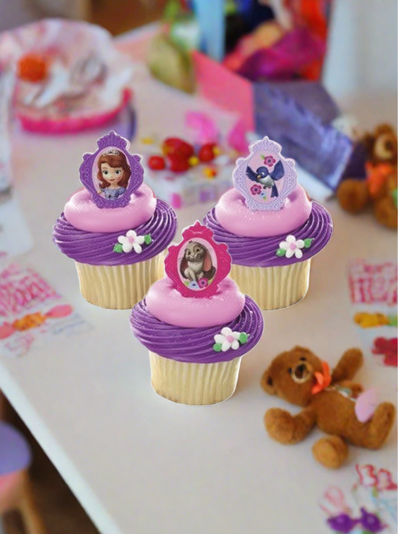 Sofia The First Ring Cupcakes - (Pack of 6)