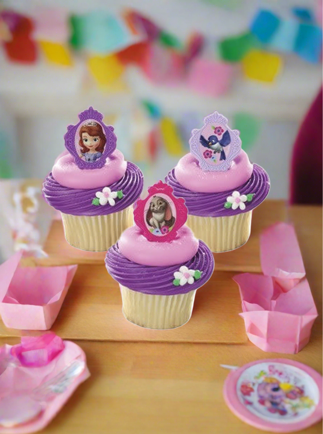 Sofia The First Ring Cupcakes - (Pack of 6)
