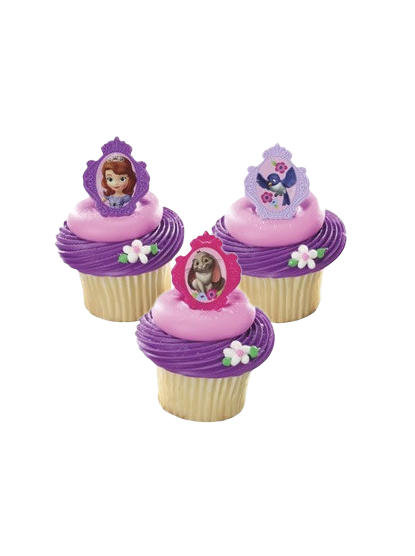 Sofia The First Ring Cupcakes - (Pack of 6)