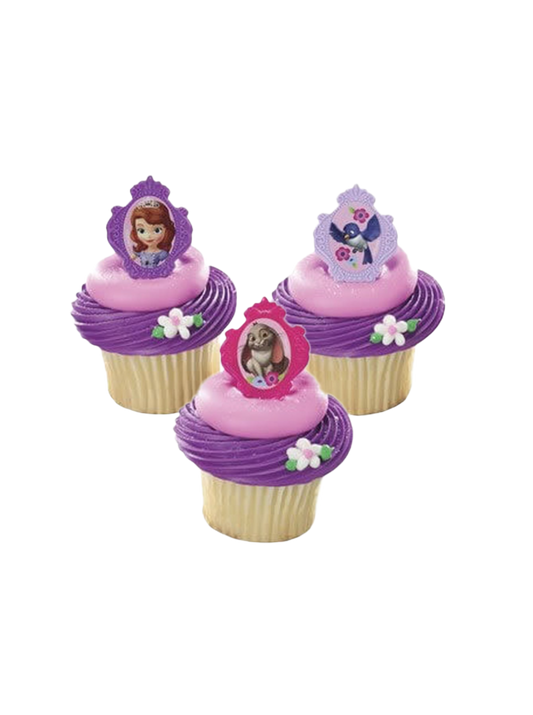 Sofia The First Ring Cupcakes - (Pack of 6)
