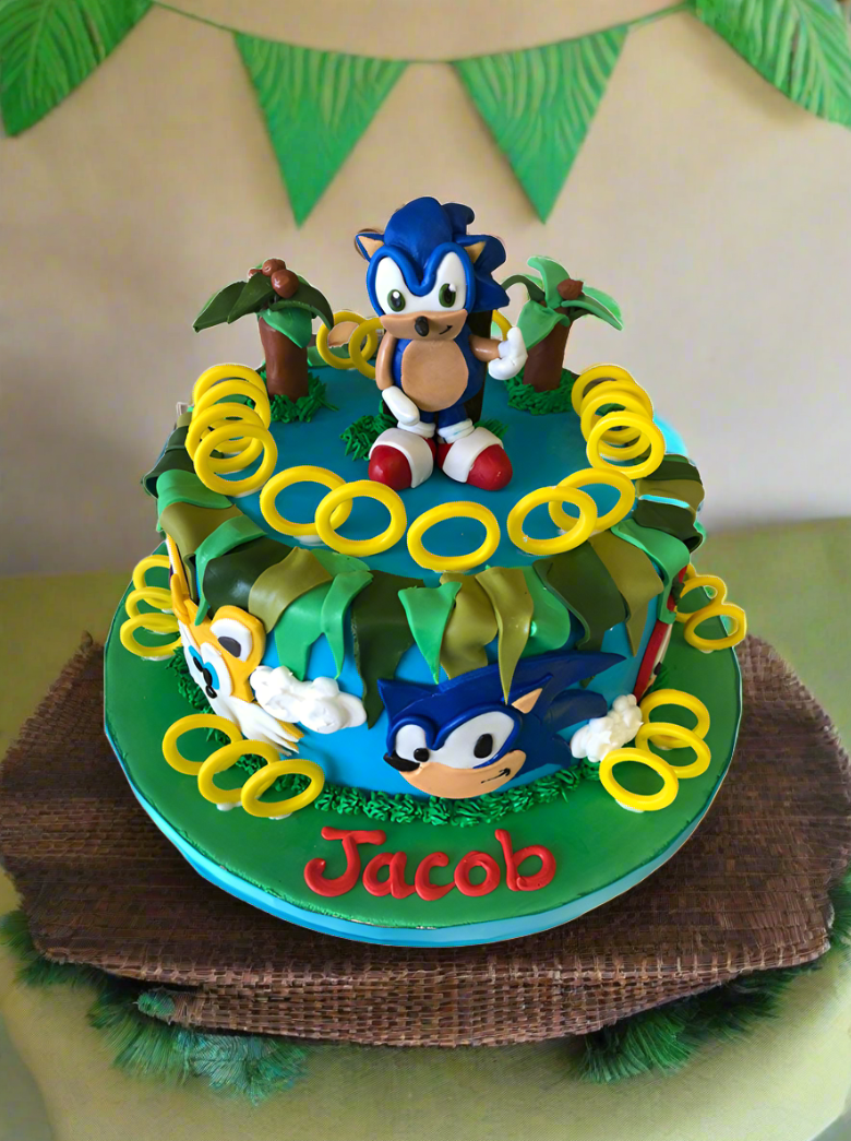 Sonic Fondant Cake