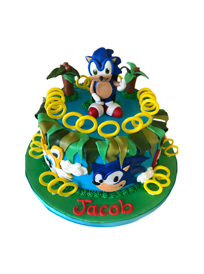 Sonic Fondant Cake