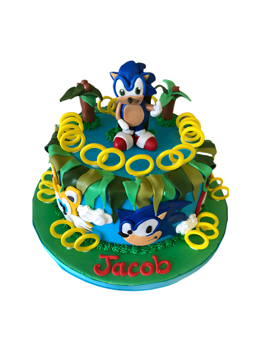Sonic Fondant Cake