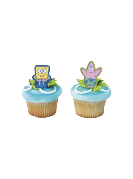 Sponge Bob Square Pants Cupcakes - (Pack of 6)