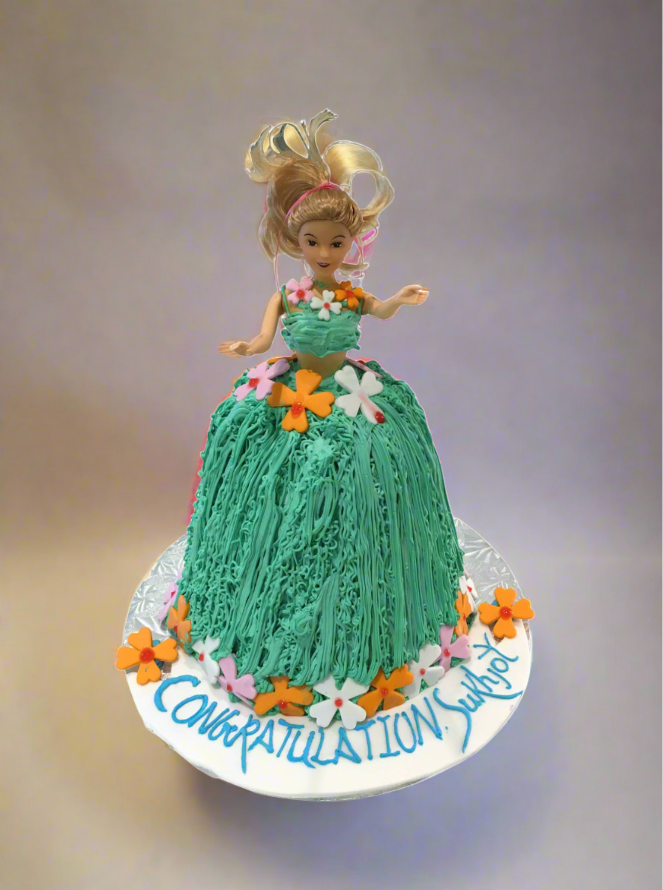 Sukhjot Barbie Doll Cake