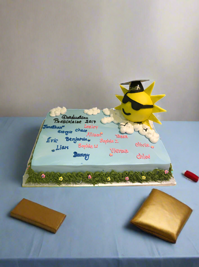 Sunshine Graduation Cake