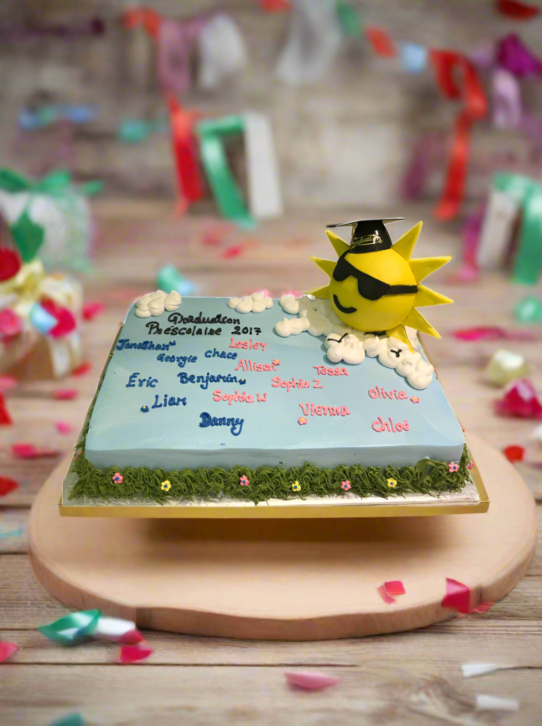 Sunshine Graduation Cake