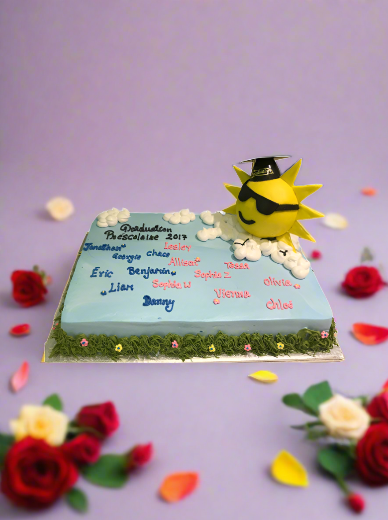 Sunshine Graduation Cake