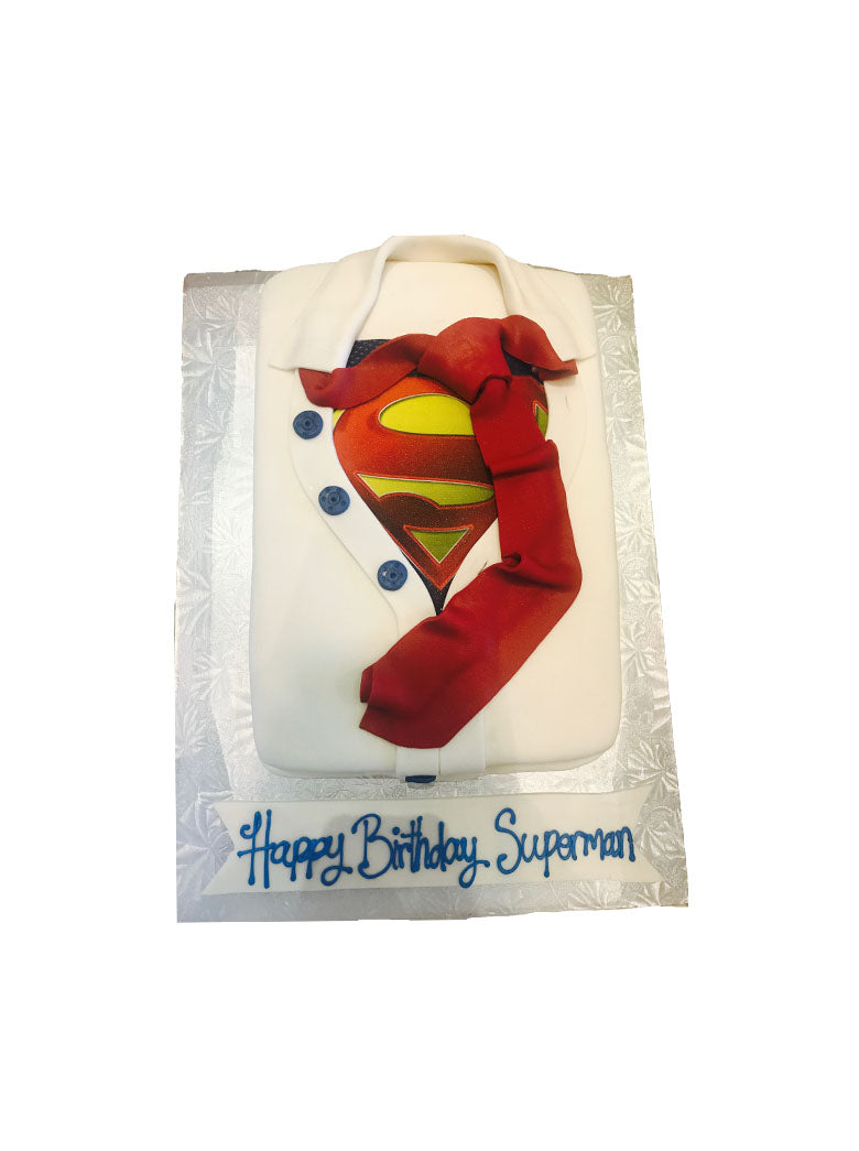 Superman Shirt Cake