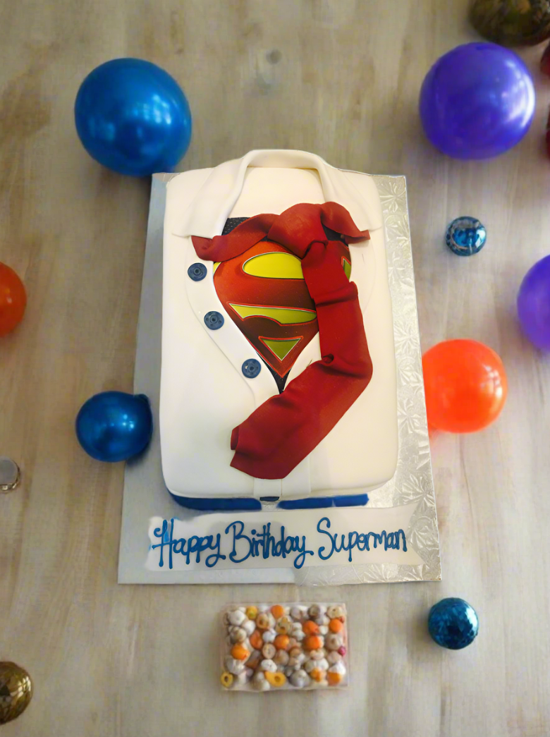 Superman Shirt Cake
