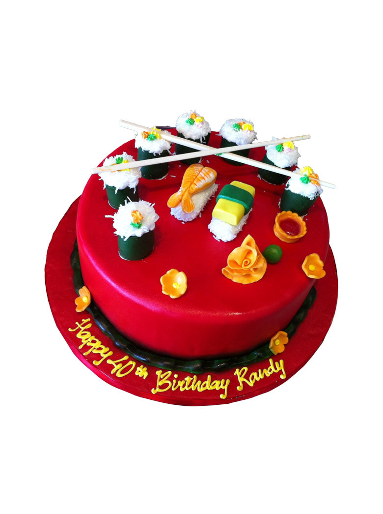 Sushi Fondant Cake