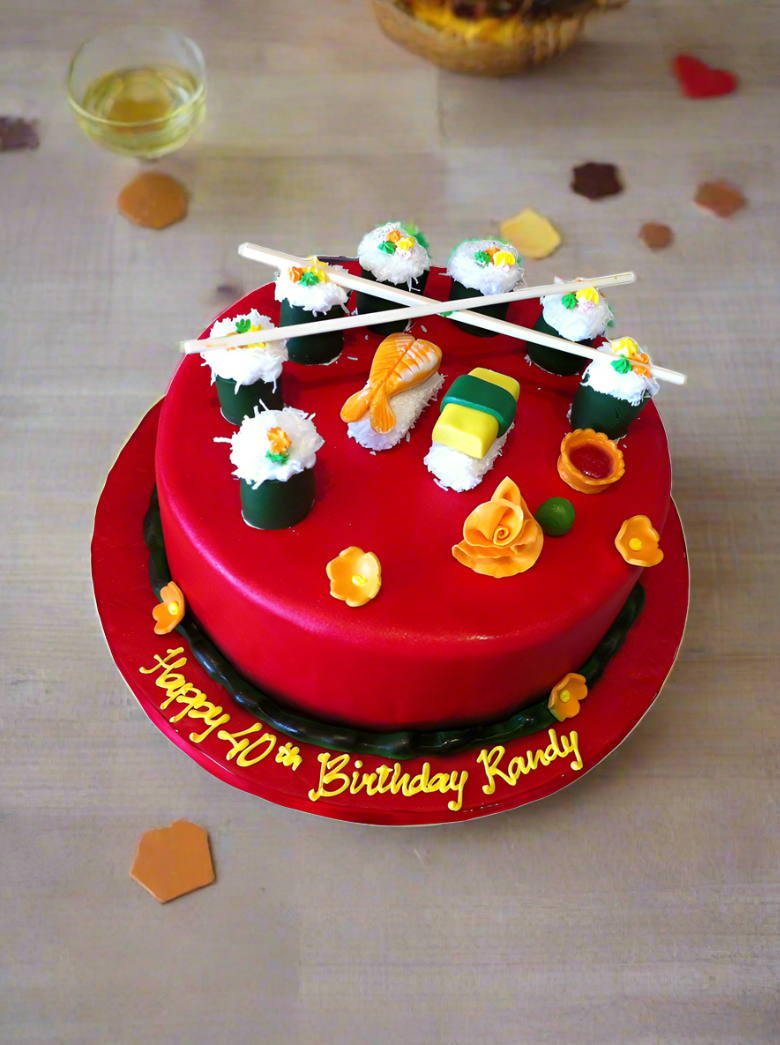 Sushi Fondant Cake