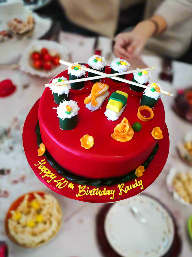 Sushi Fondant Cake