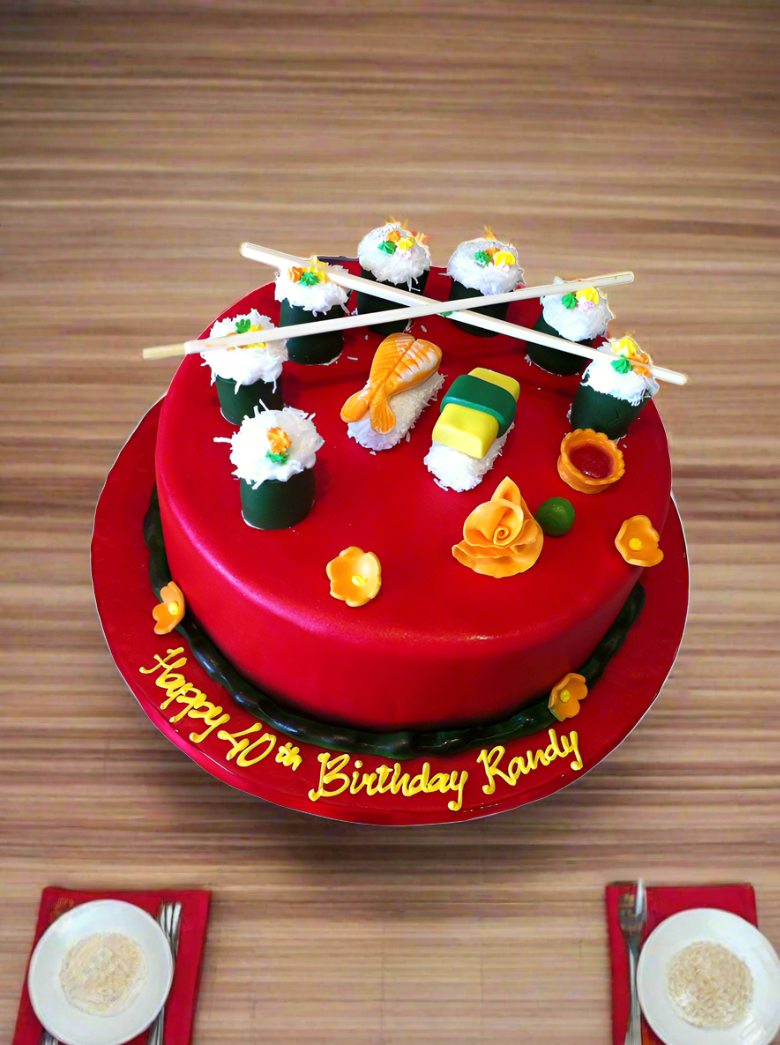 Sushi Fondant Cake