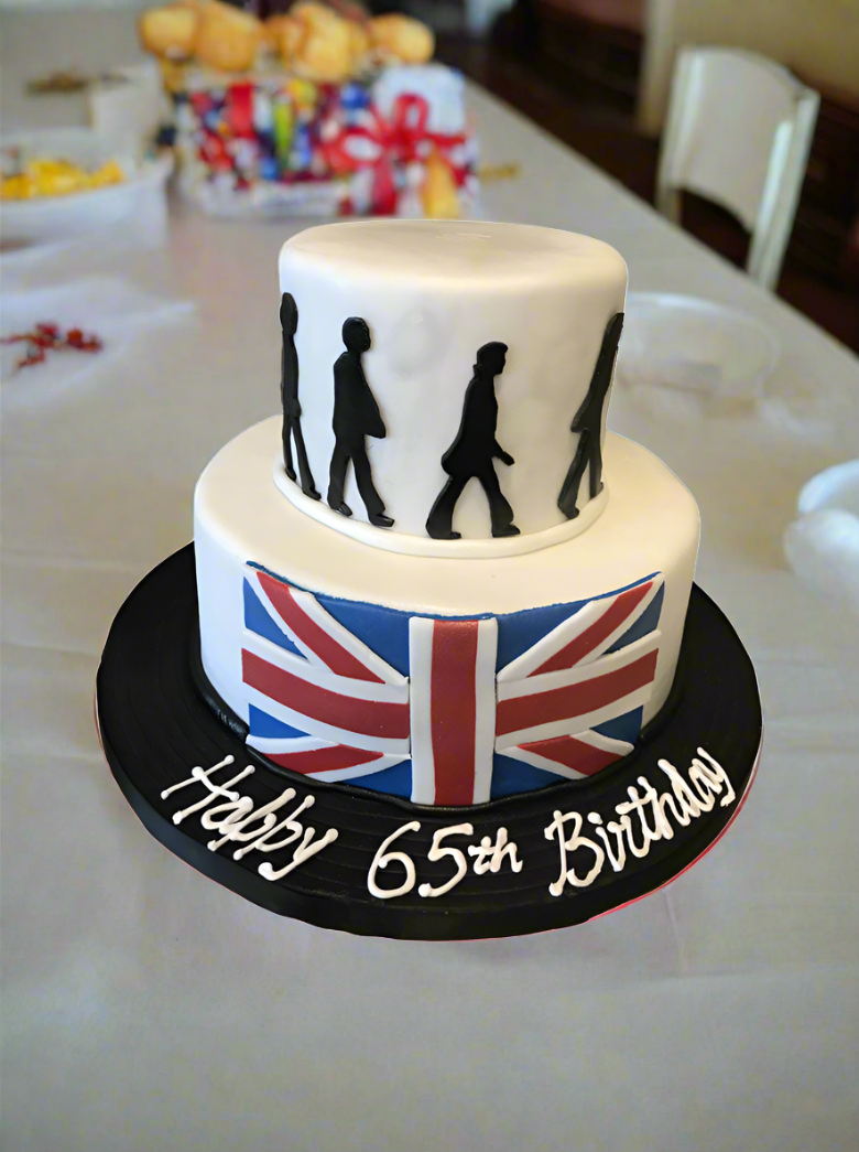 The Beatles Fondant Cake