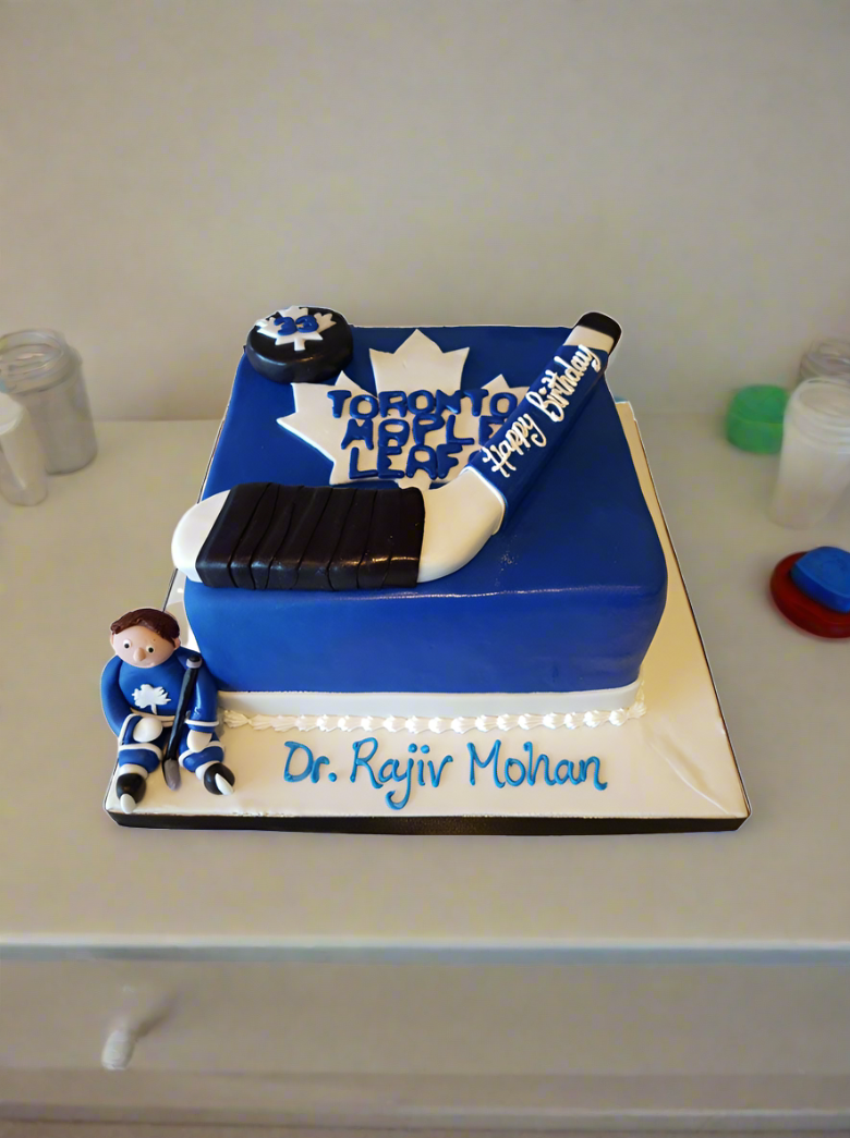 Toronto Maple Leaf Fondant Cake