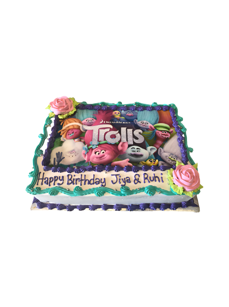 Trolls Photo Cake