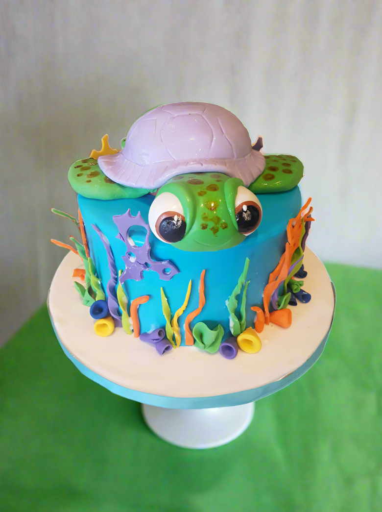 Turtle Fondant Cake