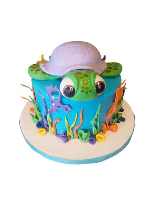 Turtle Fondant Cake