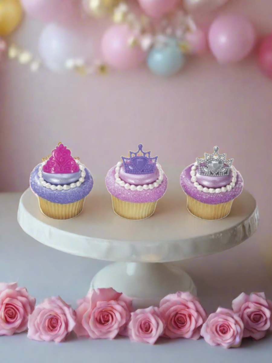 Queen Crown Rings Cupcakes - (Pack of 6)