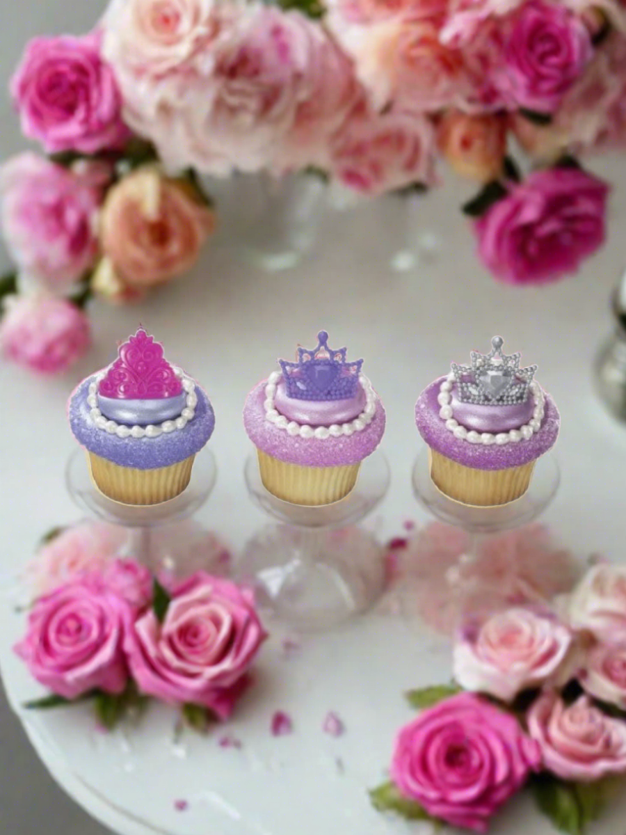 Queen Crown Rings Cupcakes - (Pack of 6)