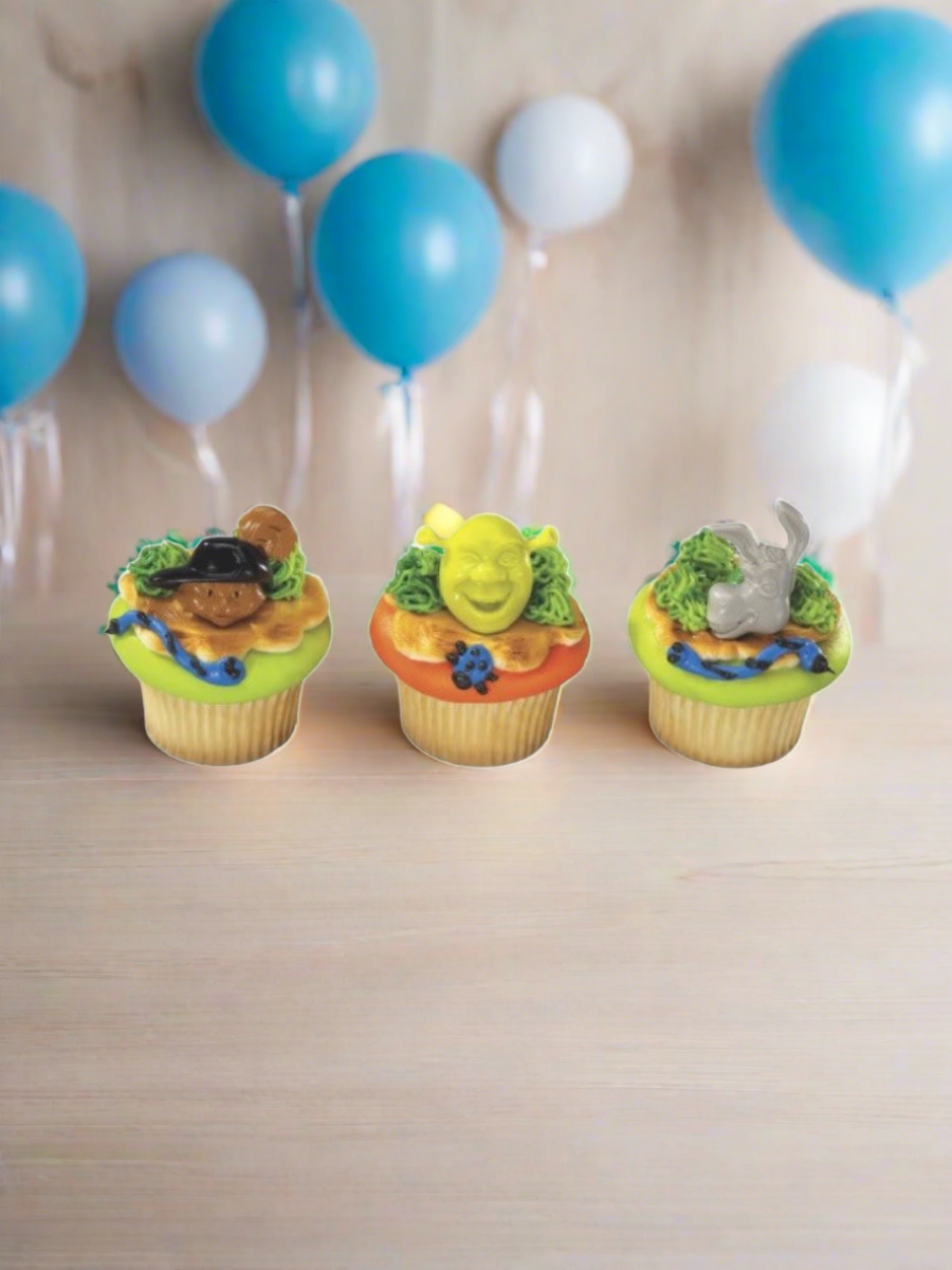 Shrek Donkey Cupcakes - (Pack of 6)
