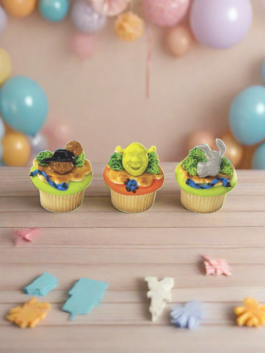 Shrek Donkey Cupcakes - (Pack of 6)