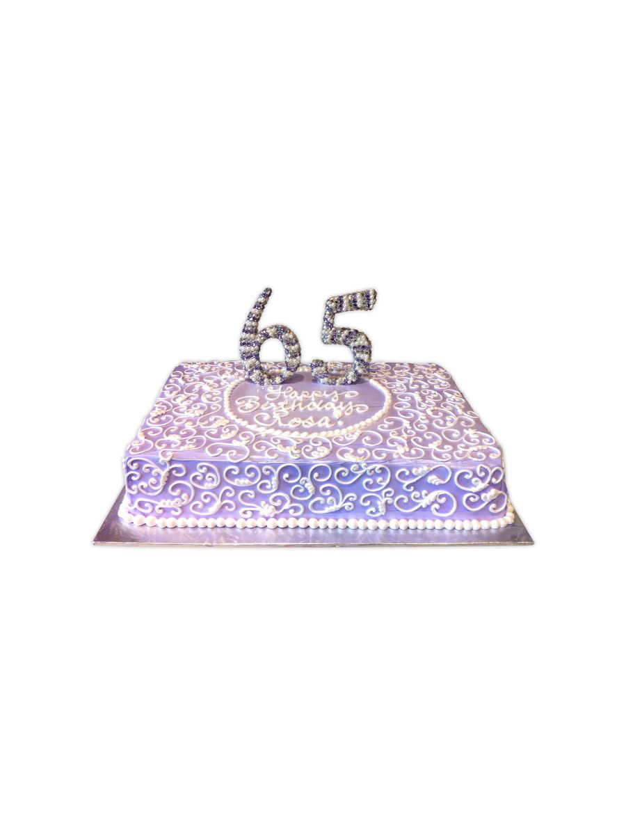 Rosa 65Th Birthday Cake
