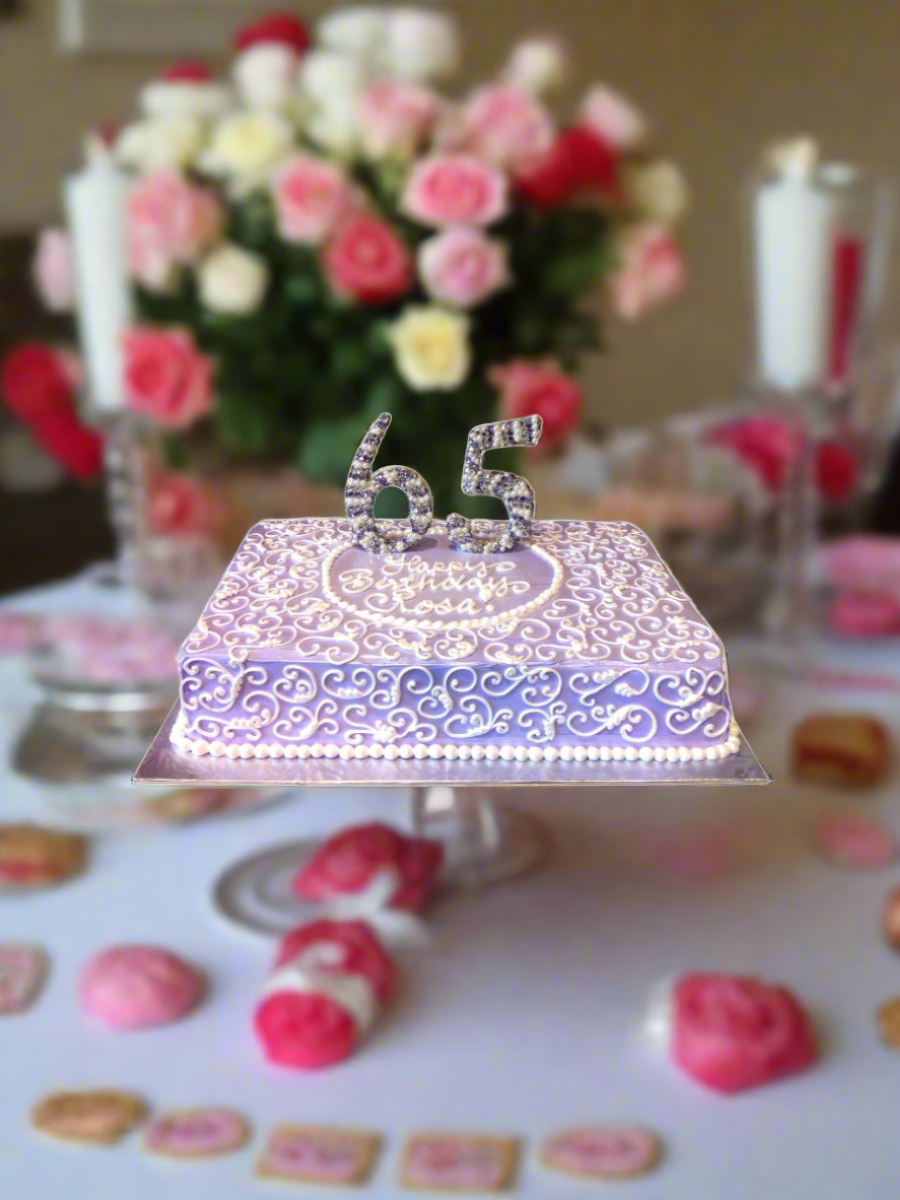 Rosa 65Th Birthday Cake
